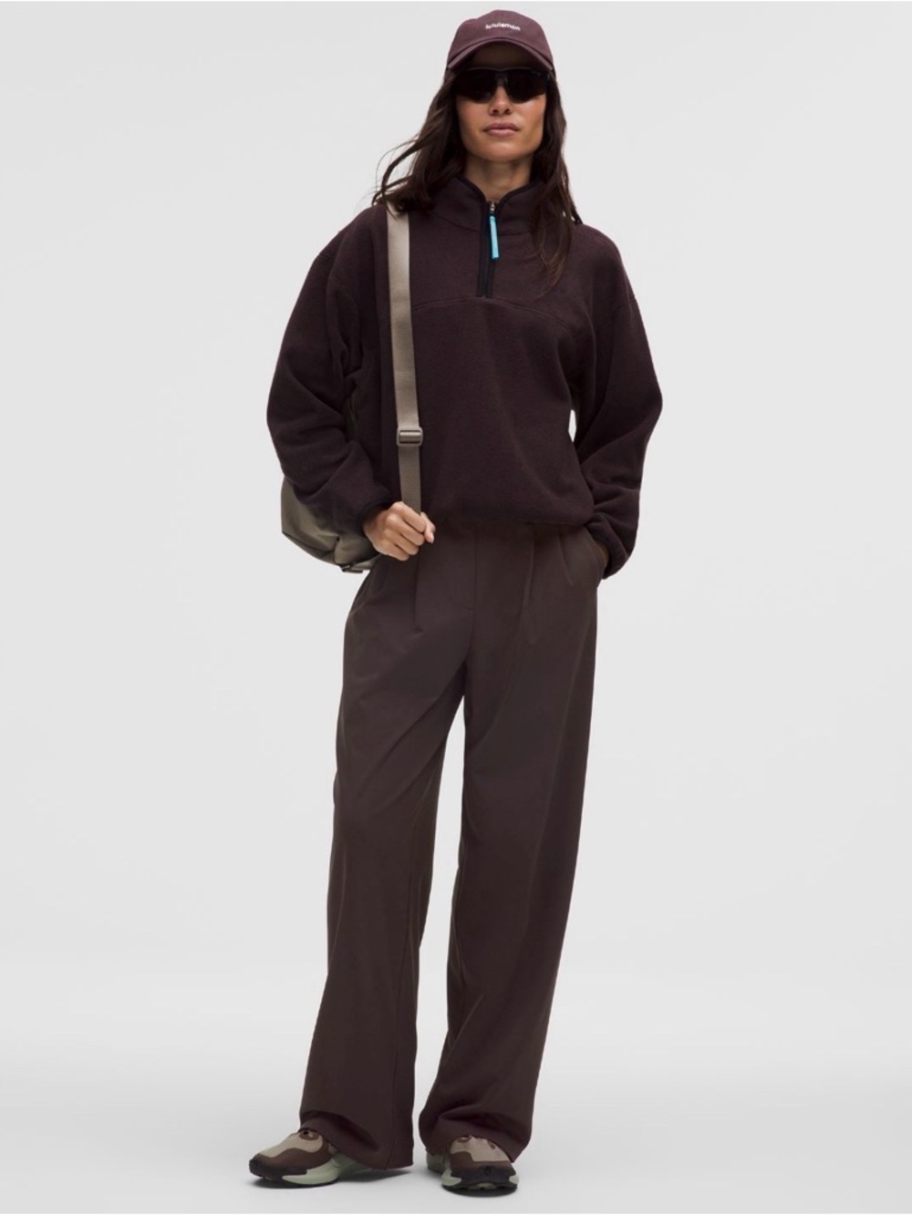 lululemon athletica Wide Leg Pants in sequoia color